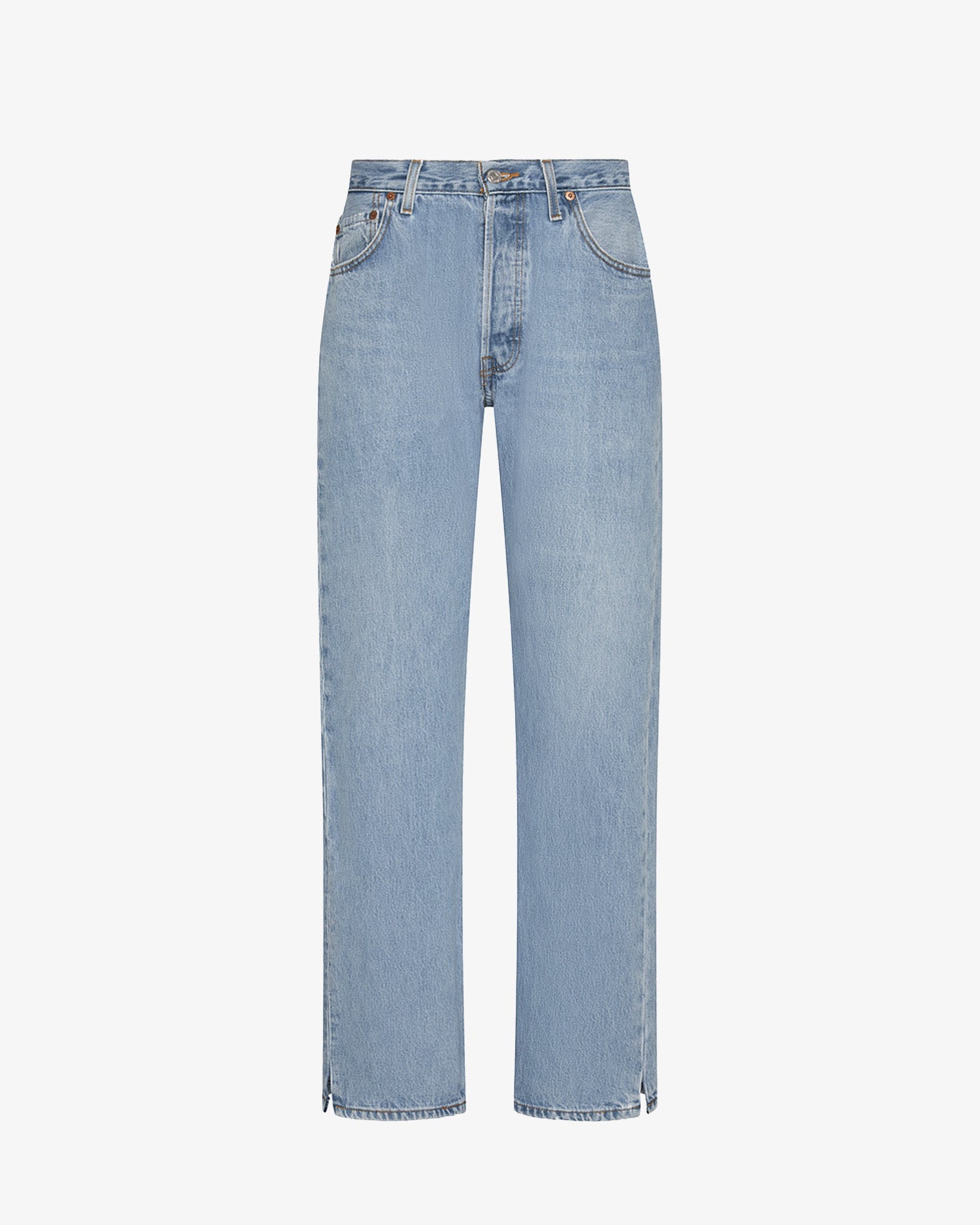 Jean ample taille basse « Off Duty » en denim bleu vintage